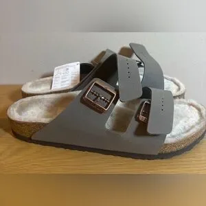 Birkenstock Arizona Shearling Lined Sandals Size 46 Men\'s 13 Taupe NEW Birkenstock | Shoes | Birkenstock Arizona Shearling Lined  main image 3